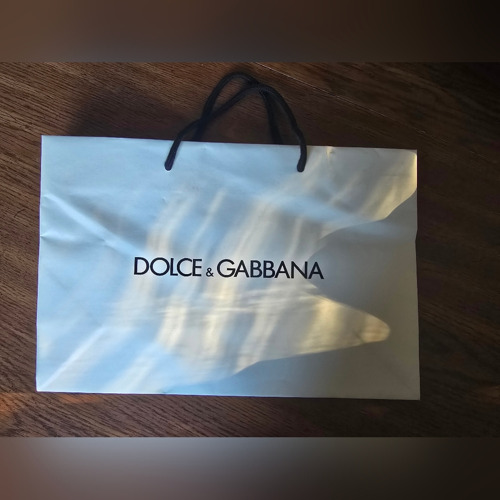 Dolce & Gabbana White Bag with Black Handles